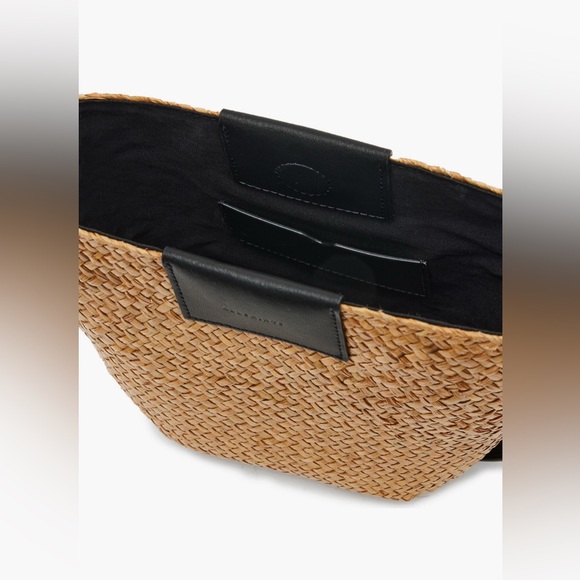 All Saints Ebro Straw Crossbody Bag - Picture 7 of 12